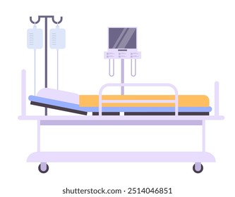 Resuscitation furniture simple line style isolated concept 