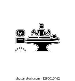 resuscitation icon. Element of cyber security for mobile concept and web apps icon. Glyph, flat icon for website design and development, app development