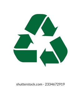 Símbolo del icono del vector aislado verde