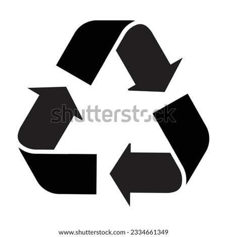 Resycle symbol vector icon isolated