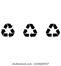 Resycling vector category manage icon set.