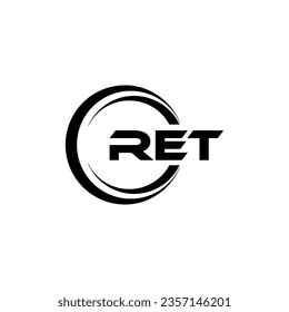 Diseño de logotipos RET, inspiración para una identidad única. Elegancia moderna y diseño creativo. Marca tu éxito con el impresionante logotipo.