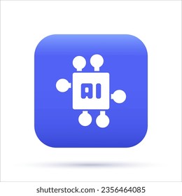 Retail Artificial Intelligence 3D Icon