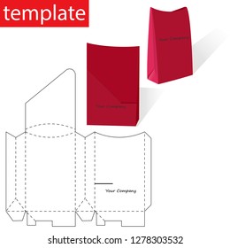 Retail Box Template Christmas Tree Template Stock Vector (Royalty Free ...