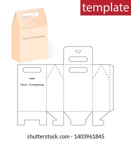 Vector Packaging Box Template Lid Stock Vector (Royalty Free) 143554876