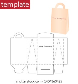 Retail Bag or Box with Die Cut Template