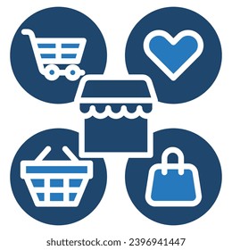 Retail Behavior icon line vector illustration