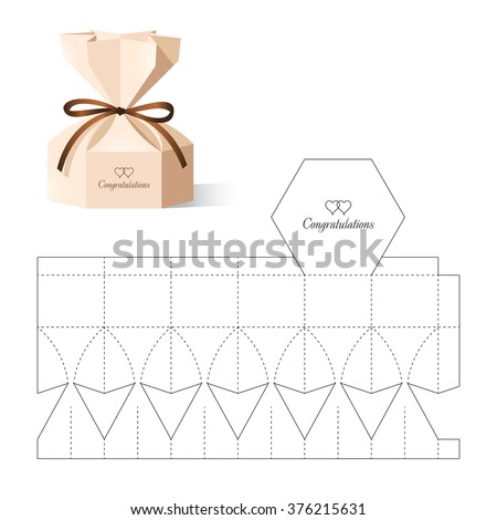 retail box blueprint template のベクター画像素材 ロイヤリティ