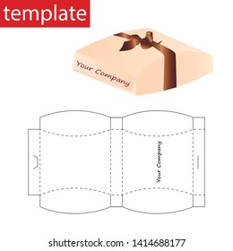 Retail Box Box with Die Cut Template