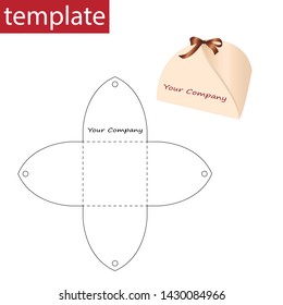 Retail Box Box with Die Cut Template