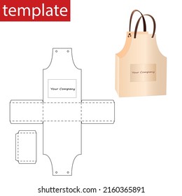 Retail Box with Template. Apron