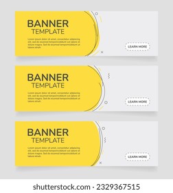 Retail campaign horizontal web banner design template. Vector flyer with text space. Advertising placard with customized copyspace. Promotional printable poster for advertising. Graphic layout