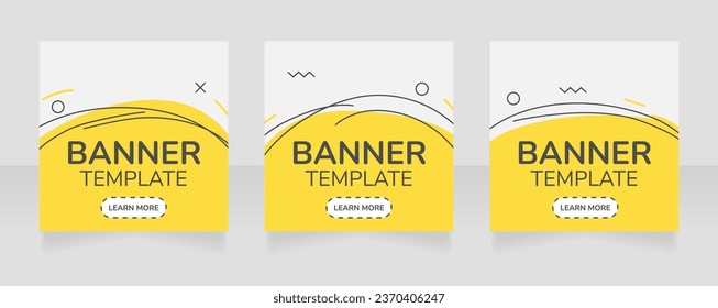 Retail campaign square web banner design template. Vector flyer with text space. Advertising placard with customized copyspace. Promotional printable poster for advertising. Graphic layout