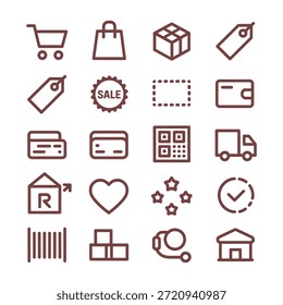 Retail E-commerce and Shopping Icon Pack