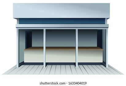 Retail: front of corner shop building