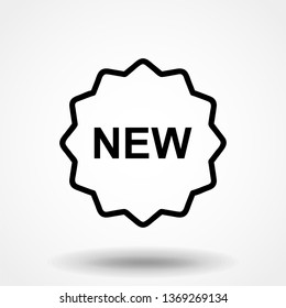Retail icon : new label icon