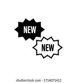 Retail icon : new label illustration trendy flat design