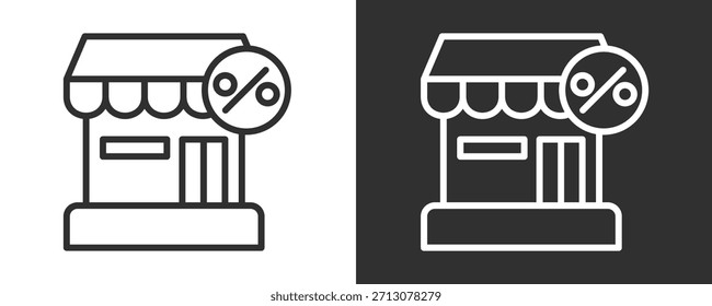 Conjunto De Iconos De Comercio Minorista Colección De Vector Aislada En Blanco Y Negro