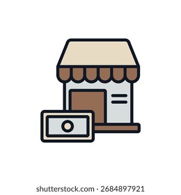 retail icons. Simple vector icons Whith Background. Flat style design