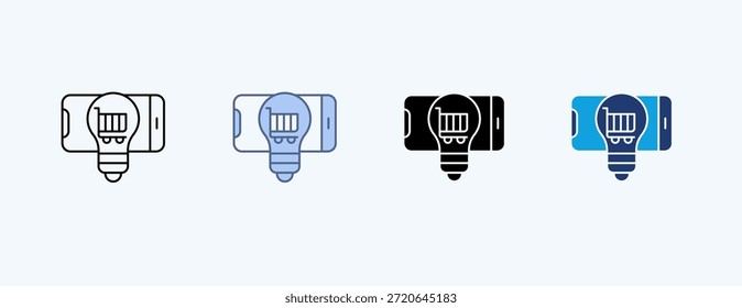 Retail Innovation Multiple Icon Illustration Vector