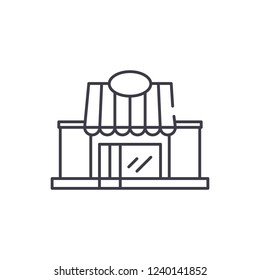 Retail line icon concept. Retail vector linear illustration, symbol, sign