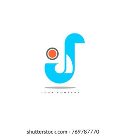 Retail logo design concept of J letter object
