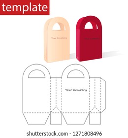 Retail Mock up. Package Template .  Vector graphics