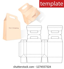 Retail Mock up. Package Template .  Vector graphics