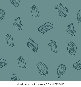 Retail outline isometric pattern