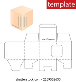 Retail Paper Box Die Cut Template Stock Vector (Royalty Free) 1328770376