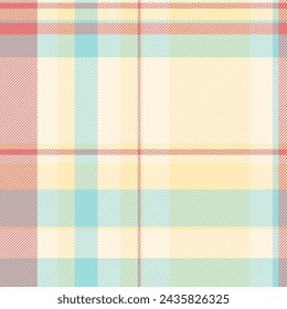 Retail pattern seamless background, clothing textile fabric tartan. Mix texture plaid vector check in light and cornsilk colors.