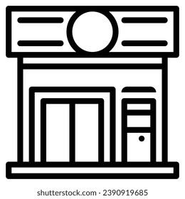 Symbol für den Einzelhandel . Zeilensenkung
