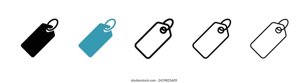 Vektorsymbol-Set für den Einzelhandelspreis Exclusive Sale Offer Tag Vektorsymbol für UI Design.