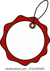 Retail Red Tag Design Illustration