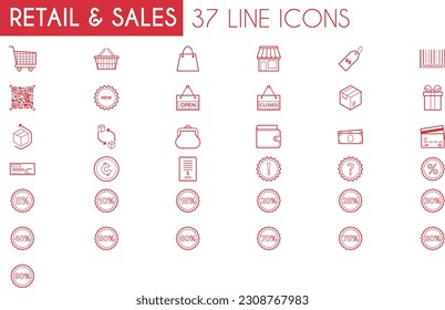 Retail and Sales Icon Pack