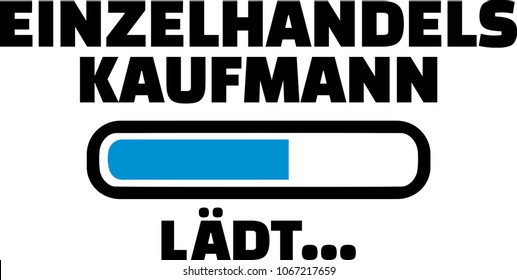 Retail salesman loading bar german