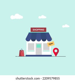 Retail shop Local shop vector illustration design