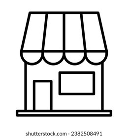 retail store icon in line