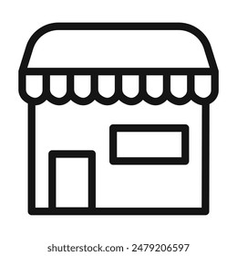 Retail Store Icon Perfect for Shopping and E-commerce