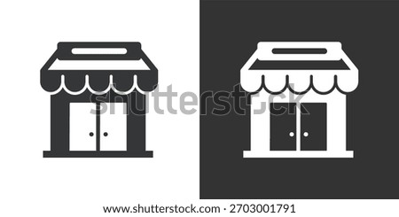 Retail Store icon. Solid glyph series icon