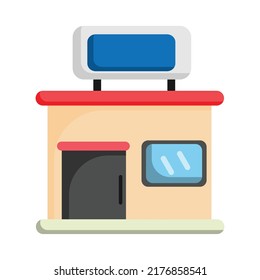 Retail store icon. Subtable to place on marketplace, shoppping, etc.