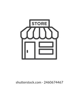 Retail Store Icon Suite. Shopfront Vector Design. E-commerce Establishment Symbol.