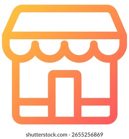 Retail Store icon symbol. Vector illustration.