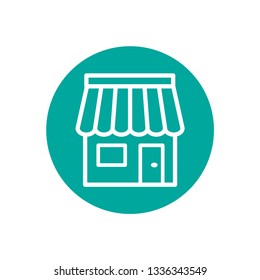 Retail store icon vector template