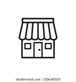 Retail store icon vector template