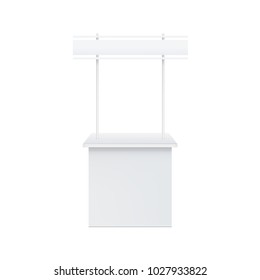 Retail Trade Stand. Illustration isolated on white background. Graphic concept for your design