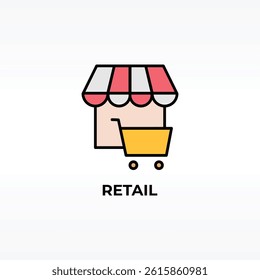 Retail Vector, Icon Or Logo Sign Isolated Symbol Illustration