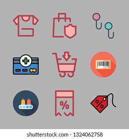 retail vector icon set