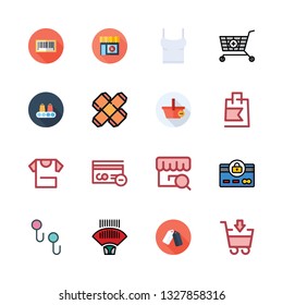 retail vector icon set