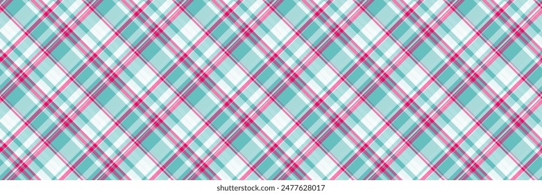 Retail vector tartan fabric, oriental check textile plaid. Multicultural seamless pattern texture background in light and pink color.